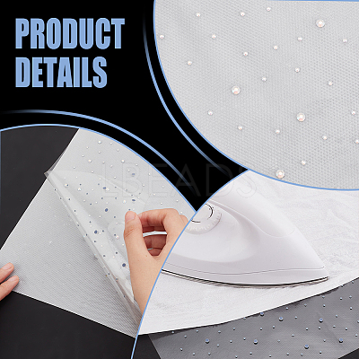 Glitter Hotfix Rhinestone Sheet DIY-WH0308-441A-1