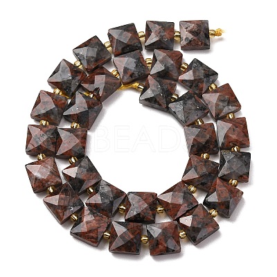 Natural Red Labradorite Beads Strands G-F839-A04-01-1