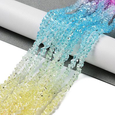 Transparent Glass Bead Strands LS-GLAA-H023-03G-1