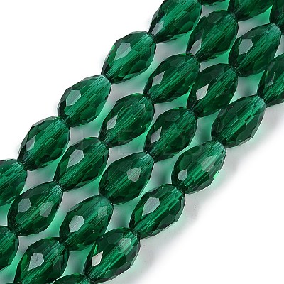 Transparent Glass Beads Strands EGLA-N013-T8mm-D24-1