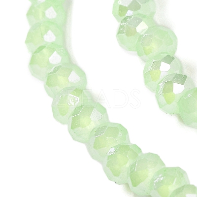 Baking Electroplate Glass Beads Strands X-DGLA-A039-J4mm-B10-1
