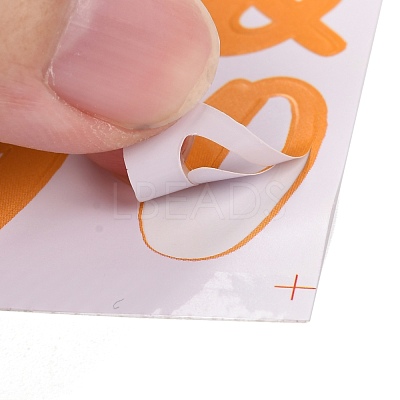 Number & Alphabet & Sign PVC Waterproof Self-Adhesive Sticker DIY-I073-04D-1