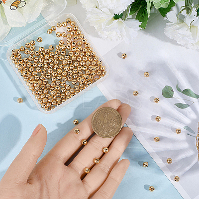 Brass Spacer Beads KK-BBC0015-08B-1