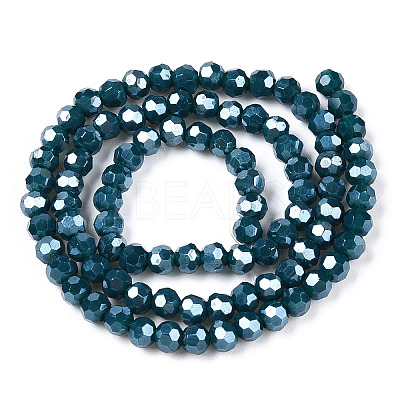 Opaque Glass Beads Strands EGLA-A035-P4mm-A36-1