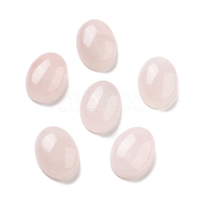 Natural Rose Quartz Cabochons G-G145-01B-38-1