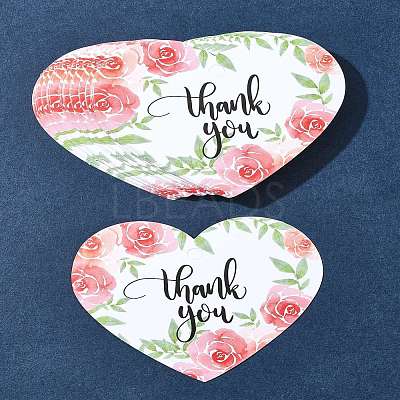 Coated Paper Thank You Greeting Card DIY-FS0007-76E-1