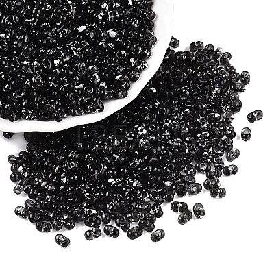 Picasso Spray Painted Glass Seed Beads SEED-T006-04-35-1