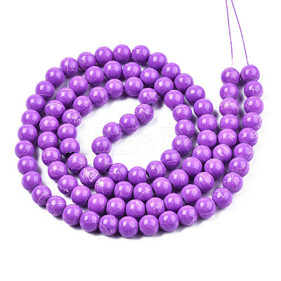 Drawbench Glass Beads Strands DGLA-S115-8mm-L05-1