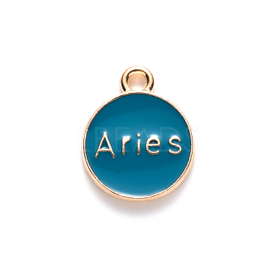 Alloy Enamel Pendants ENAM-S124-01A-05A-1