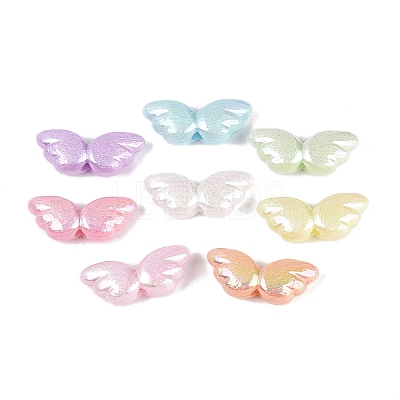 Luminous UV Plating Opaque Acrylic Beads OACR-N160-50-1