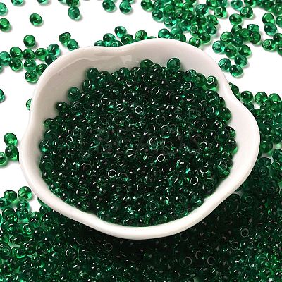 Transparent Colours Glass Seed Beads X1-SEED-P006-02A-09-1