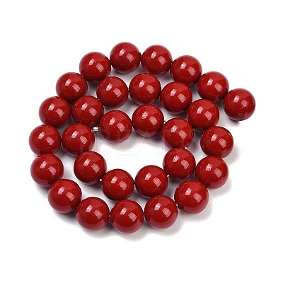 Shell Pearl Beads Strands BSHE-K015-14mm-01-1