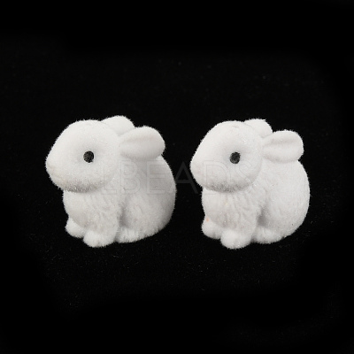 Flocky Plastic Beads X-KY-Q056-022E-1
