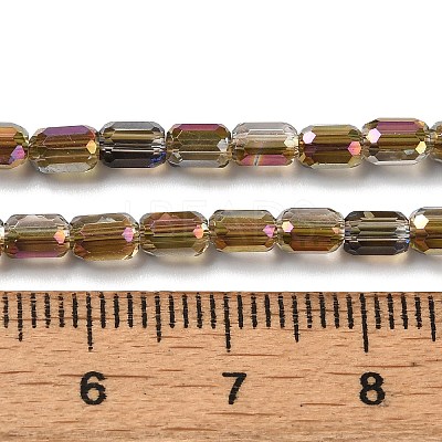 Electroplate Glass Beads Strands EGLA-D031-01-15-1