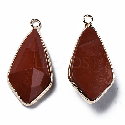 Natural Red Jasper Charms G-Q998-029D-1