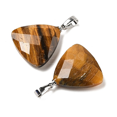 Natural Tiger Eye Pendants G-L614-D04-P02-1