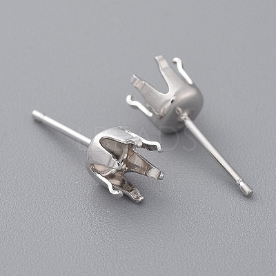 925 Sterling Silver Stud Earrings Findings STER-I005-16P-1