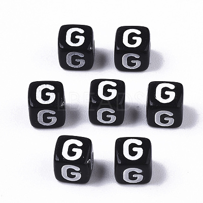 Opaque Acrylic Beads LS-SACR-N002-01G-1