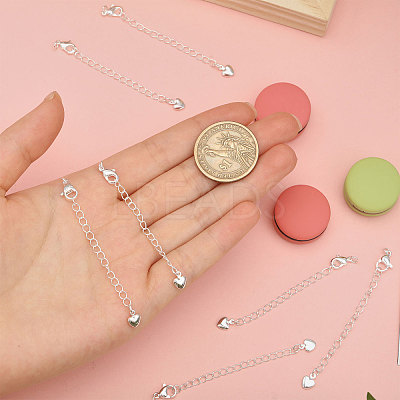 12Pcs 2 Styles Brass Chain Extender KK-CA0003-75-1