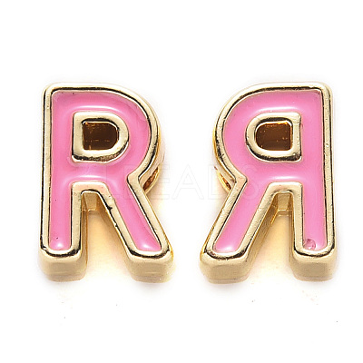 Rack Plating Alloy Enamel Beads ENAM-S122-033R-NR-1