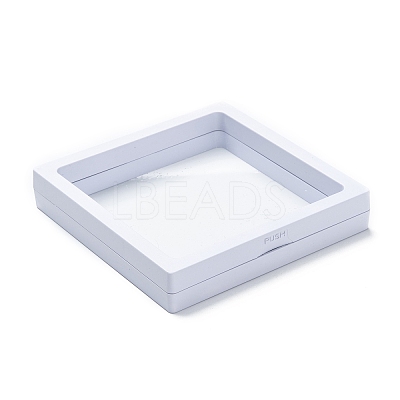 Square Transparent PE Thin Film Suspension Jewelry Display Box CON-D009-01C-05-1