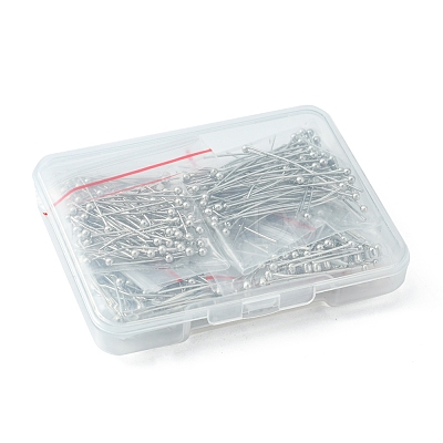 400Pcs 4 Styles Brass Ball Head pins KK-FS0001-12-1