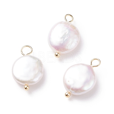 Natural Baroque Pearl Keshi Pearl Pendants PALLOY-JF01494-01-1
