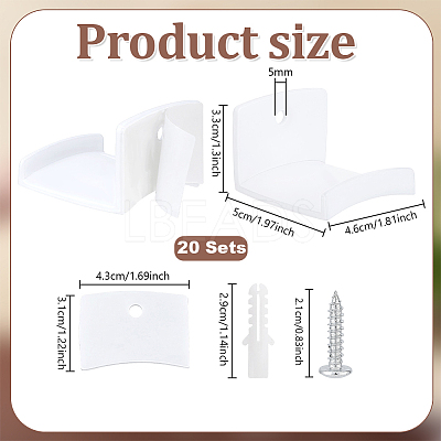 ABS Baseball Cap Hook FIND-WH0173-493B-1