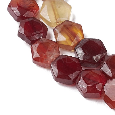 Natural Red Agate Beads Strands G-K359-C13-01-1