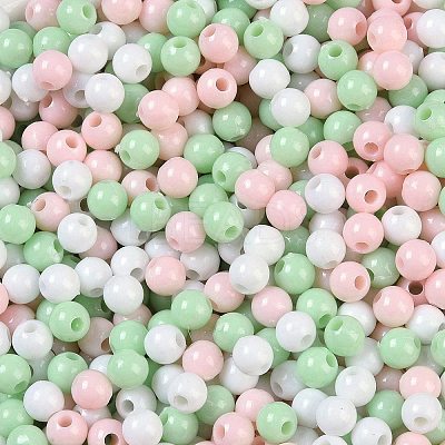 Opaque Acrylic Beads OACR-H118-07B-12-1