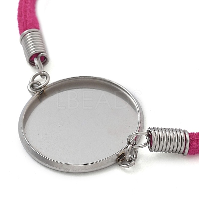 Faux Suede Double Cord Bracelet Making STAS-M084-10P-05-1
