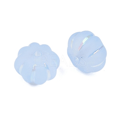 Frosted Transparent Acrylic Beads X1-OACR-P029-03B-01-1