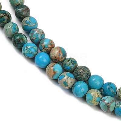 Dyed Natural Regalite/Imperial Jasper/Sea Sediment Jasper Beads Strands G-B124-C04-10-1