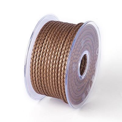 Braided Cowhide Cord WL-I003-3mm-D-10-1