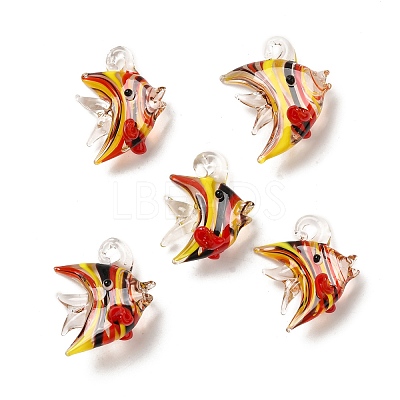 Handmade Lampwork Pendants LAMP-G162-01-1