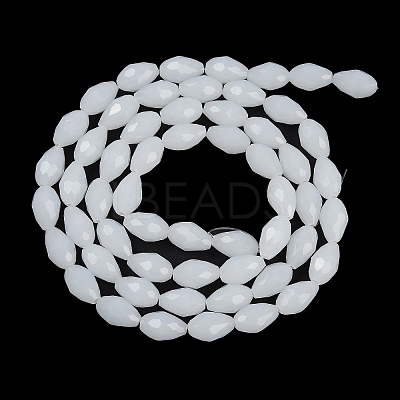 Electroplate Imitation Jade Glass Beads Strands EGLA-N013-J6mm-D03-1
