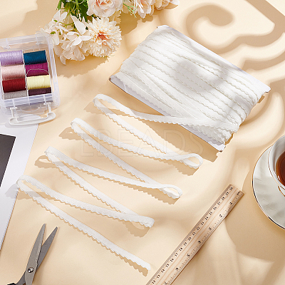 Flat Polyester Wide Elastic Cord OCOR-WH0100-22B-1