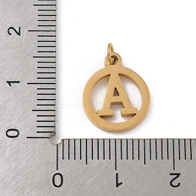 304 Stainless Steel Charms
with Jump Ring STAS-R001-02G-A-1