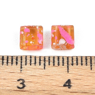 2-Hole Transparent Glass Seed Beads SEED-S023-30C-14-1