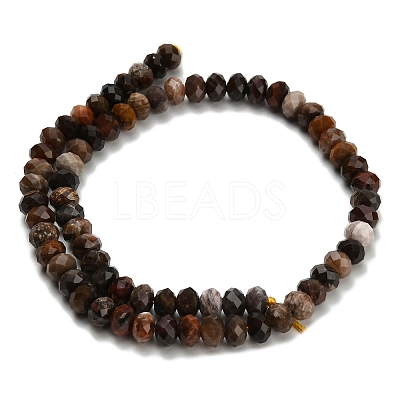 Natural Petrified Wood Beads Strands G-Z111-A50-1