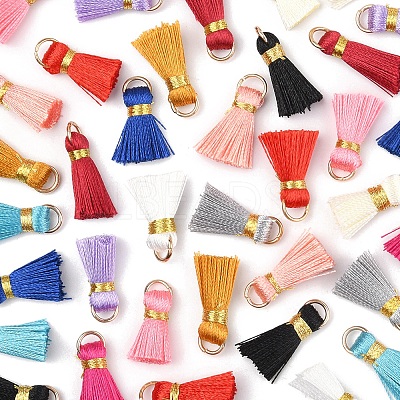 20Pcs Handmade Polycotton(Polyester Cotton) Tassel Decorations FIND-FS0003-27F-1