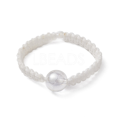 Electroplate Synthetic Crackle Quartz Finger Ring RJEW-JR00683-1
