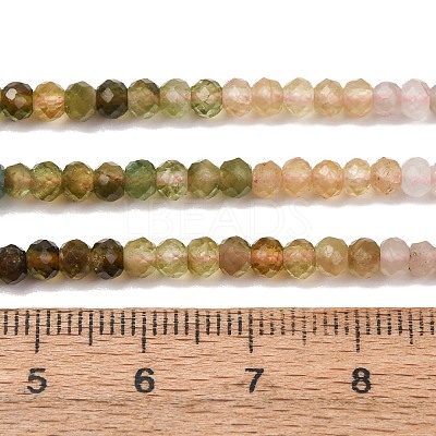 Gradient Color Natural Multicolor Tourmaline Beads Strands G-D110-E02-03-1