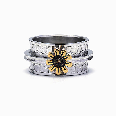 Sunflower Zinc Alloy Finger Rings FS-WGCE082-06-1