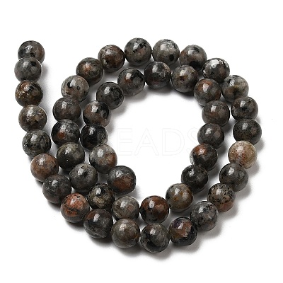 Natural Fluorescent Syenite Rock(Glow under UV Light) Beads Strands G-K340-A05-03-1