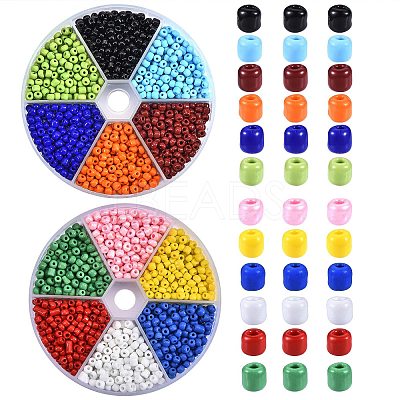 180g 12 Colors Glass Seed Beads SEED-SZ0001-010-1
