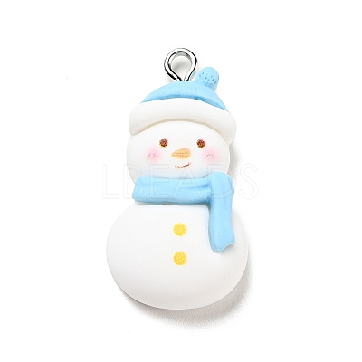 Christmas Opaque Resin Pendants LS-RESI-G043-A02-1