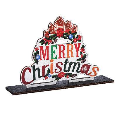 Wood Tabletop Display Decorations WOOD-N005-77-1