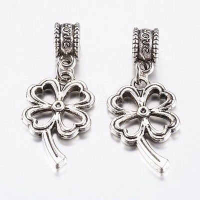 Tibetan Style Alloy European Dangle Charms PALLOY-F199-26AS-1