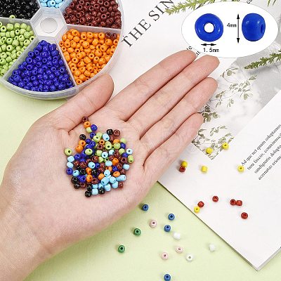 180g 12 Colors Glass Seed Beads SEED-SZ0001-010-1